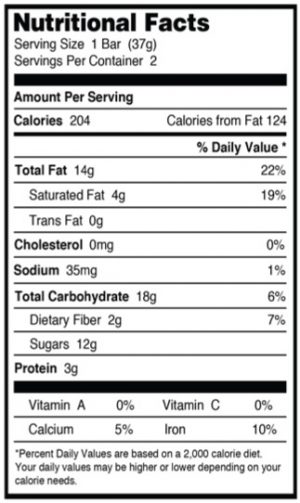 Absolute Almond nutritional info