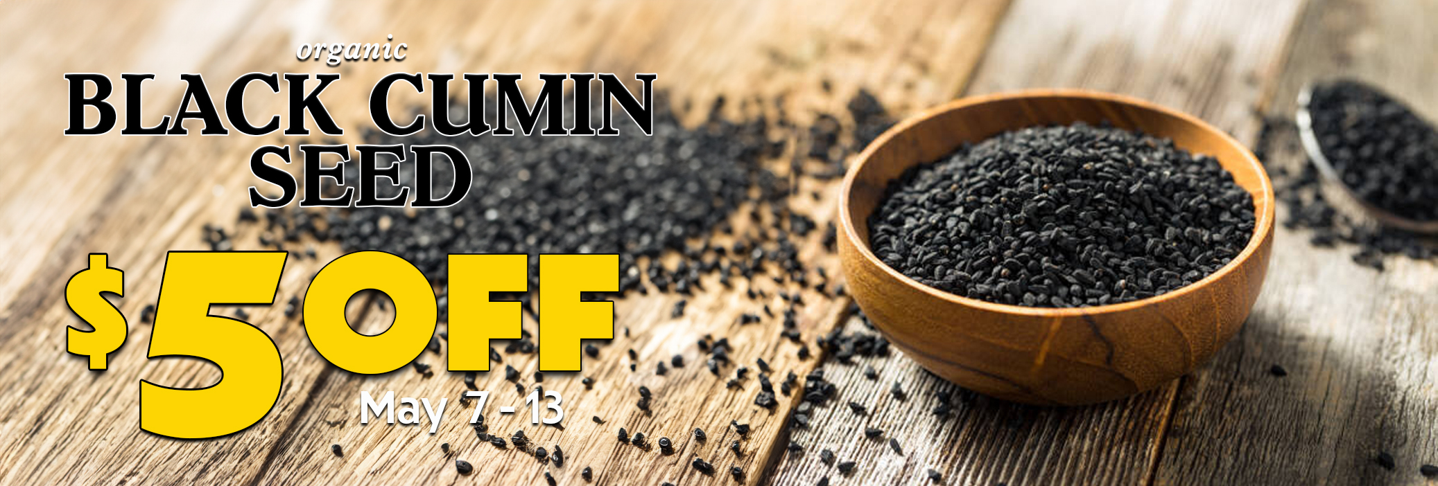 Black Cumin Seed Weekly Sale Banner