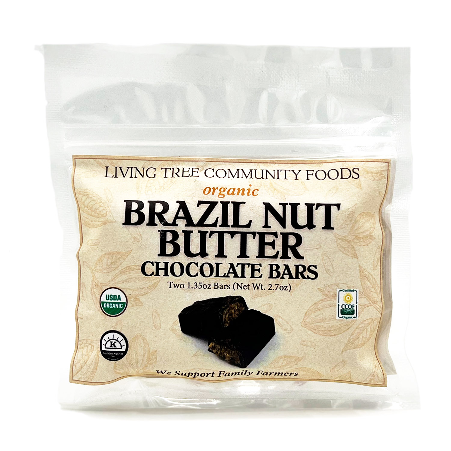 Brazil Nut Butter Filled Chocolate Bar – Organic