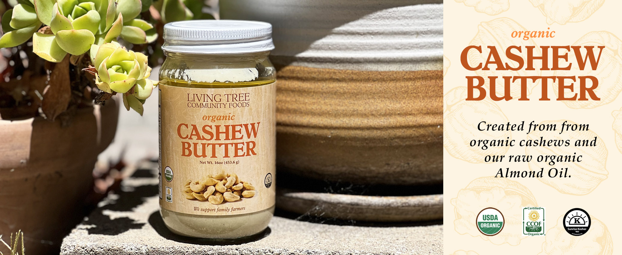 Cashew Butter 16oz Homepage Banner