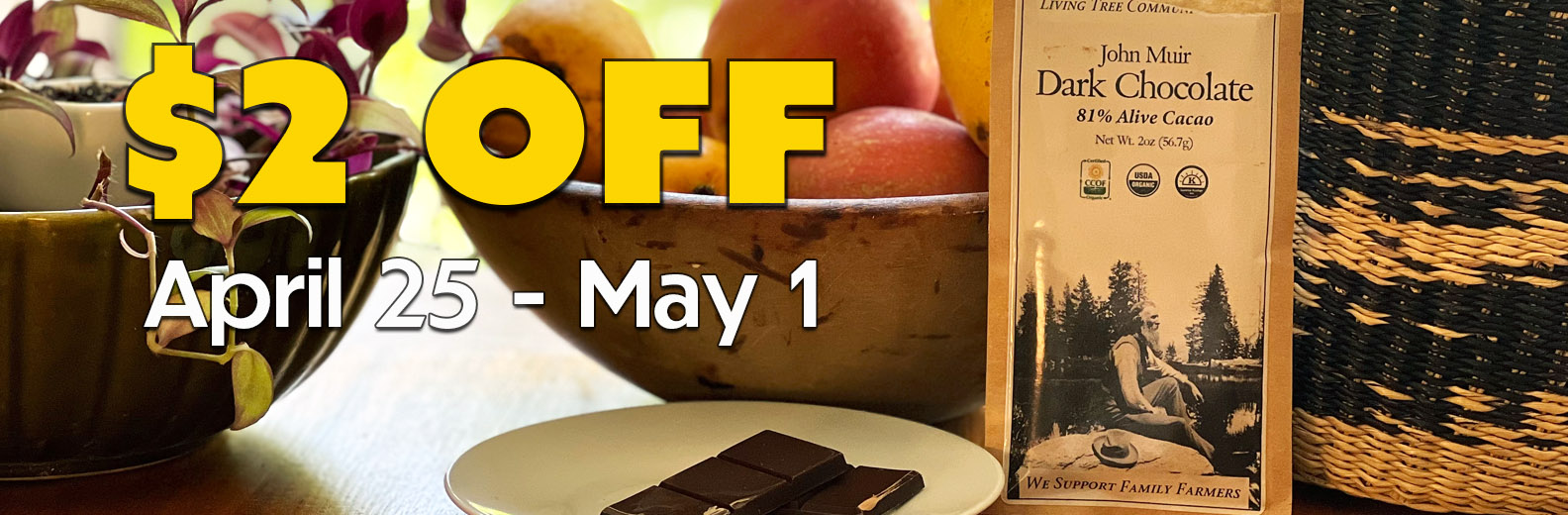 Dark Chocolate Weekly Sale Banner