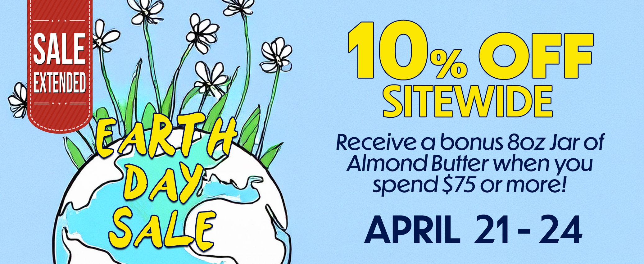 Earth Day Sale Homepage Banner