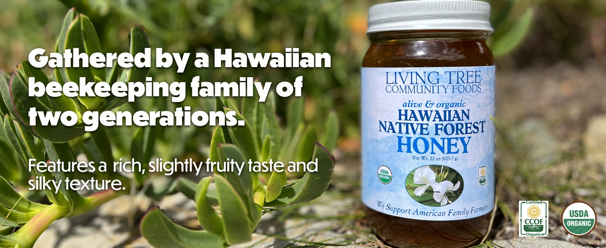 Hawaiian Native Forest Honey Homepage Header