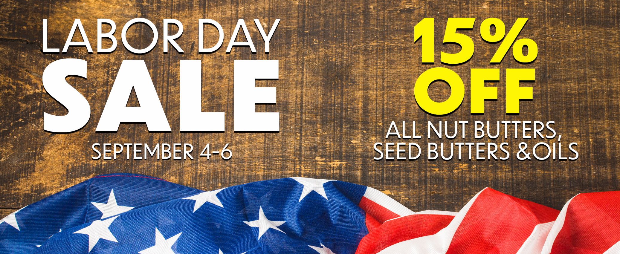 Labor Day Sale Homepage Banner 2022