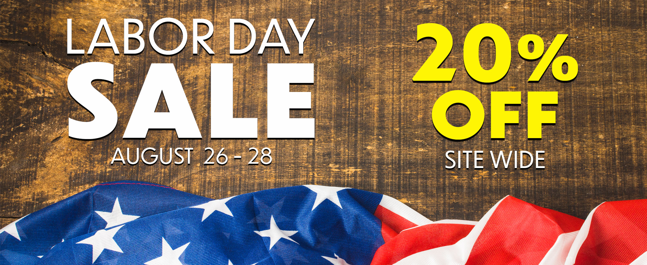 Labor Day Sale 2025 Homepage Banner