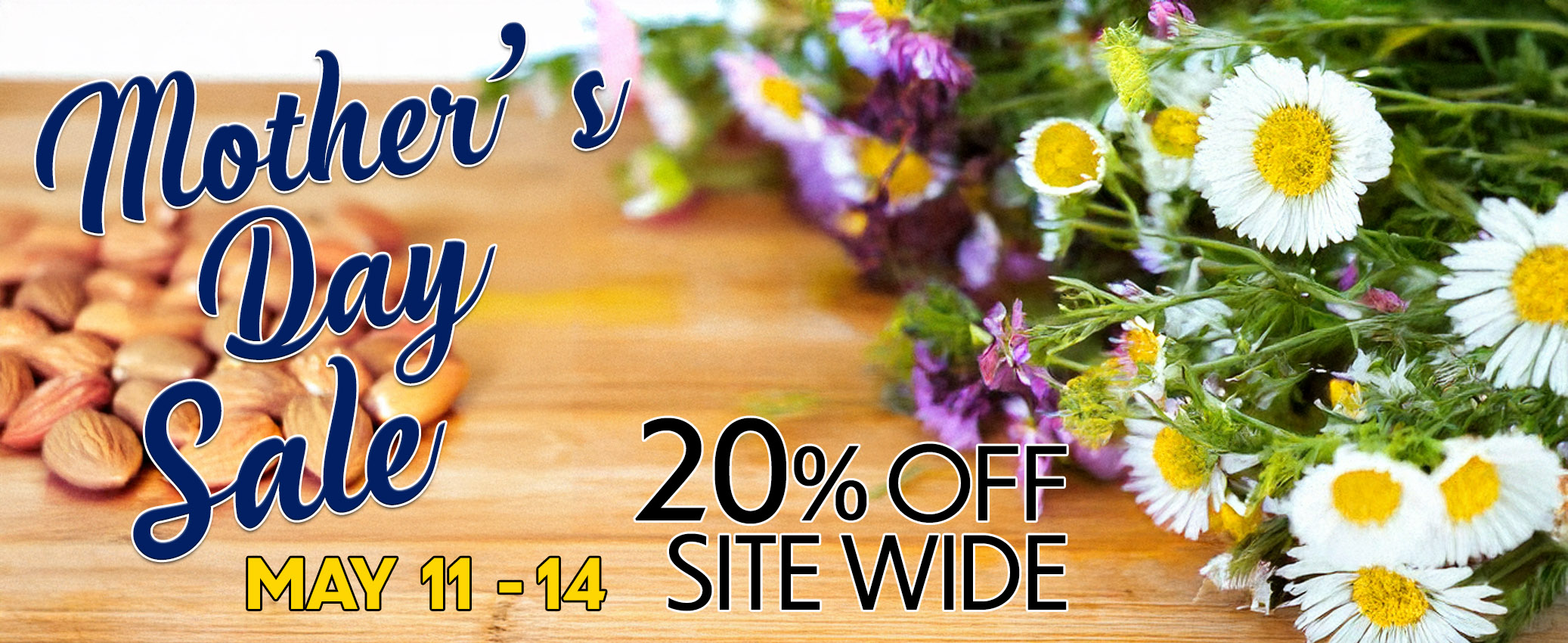 Mother's Day Sale 2025 Homepage Banner A