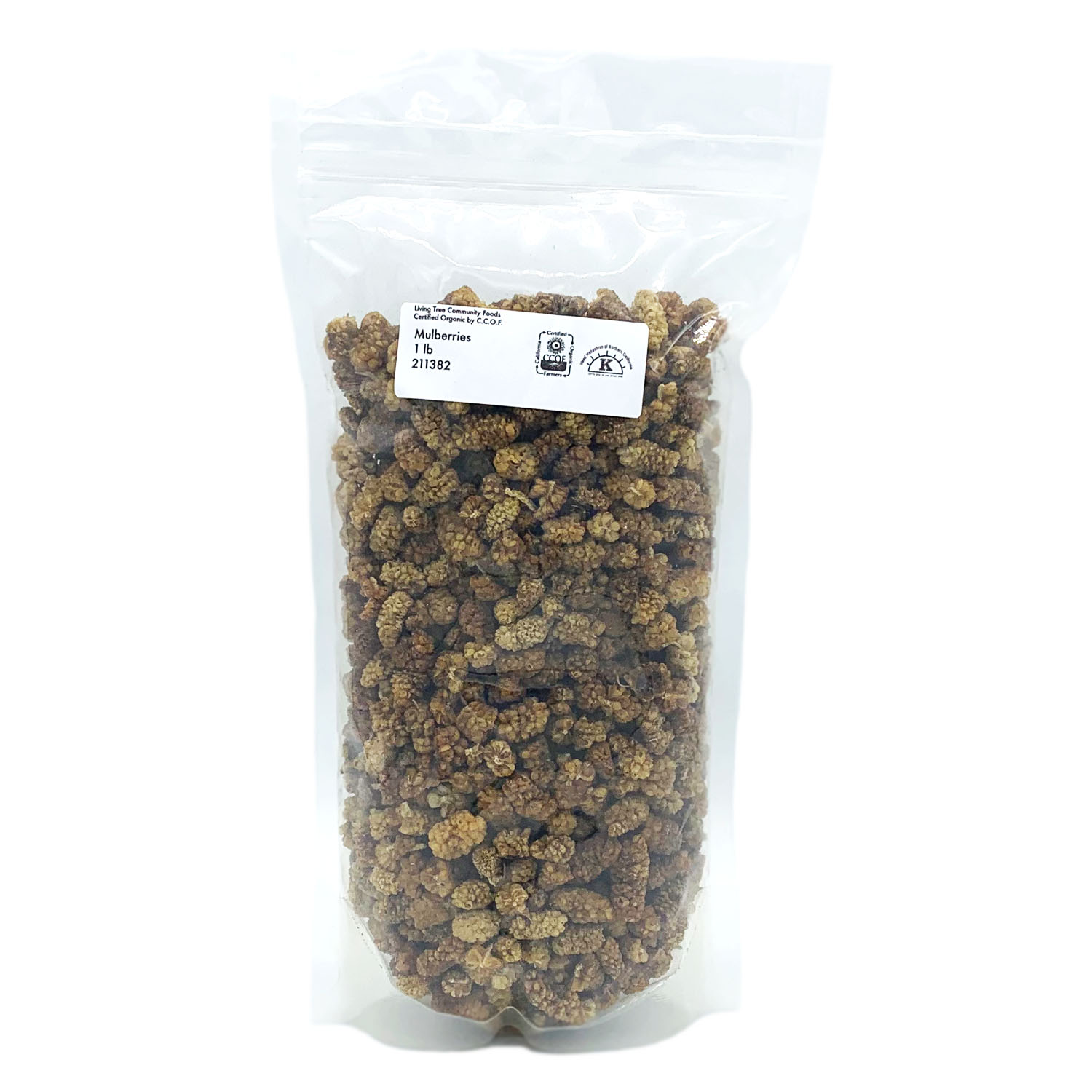 Food To Live Organic White Mulberries - Non-GMO, Raw, Vegan, 1 Oz Serving