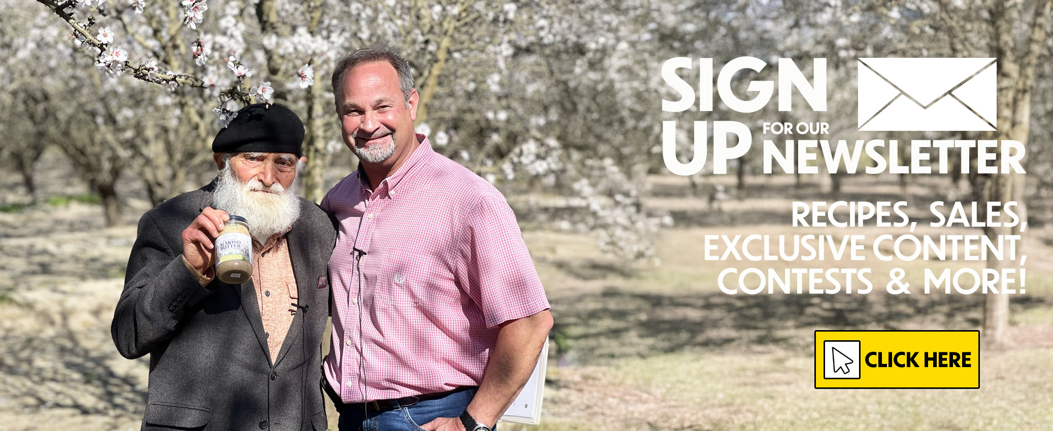 Newsletter Sign Up Homepage Banner