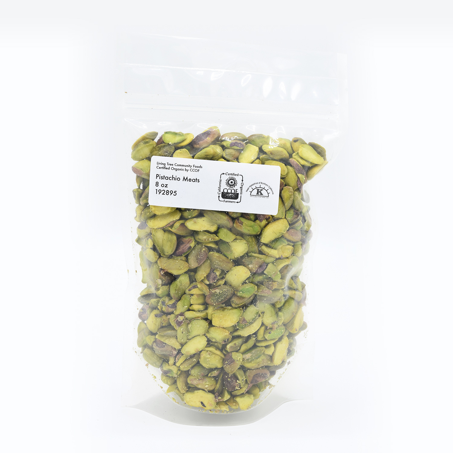 Organic pistachios shelled