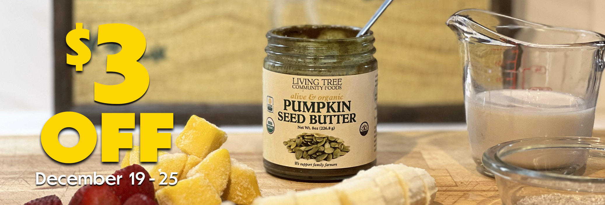 Pumpkin Seed Butter Weekly Sale Banner