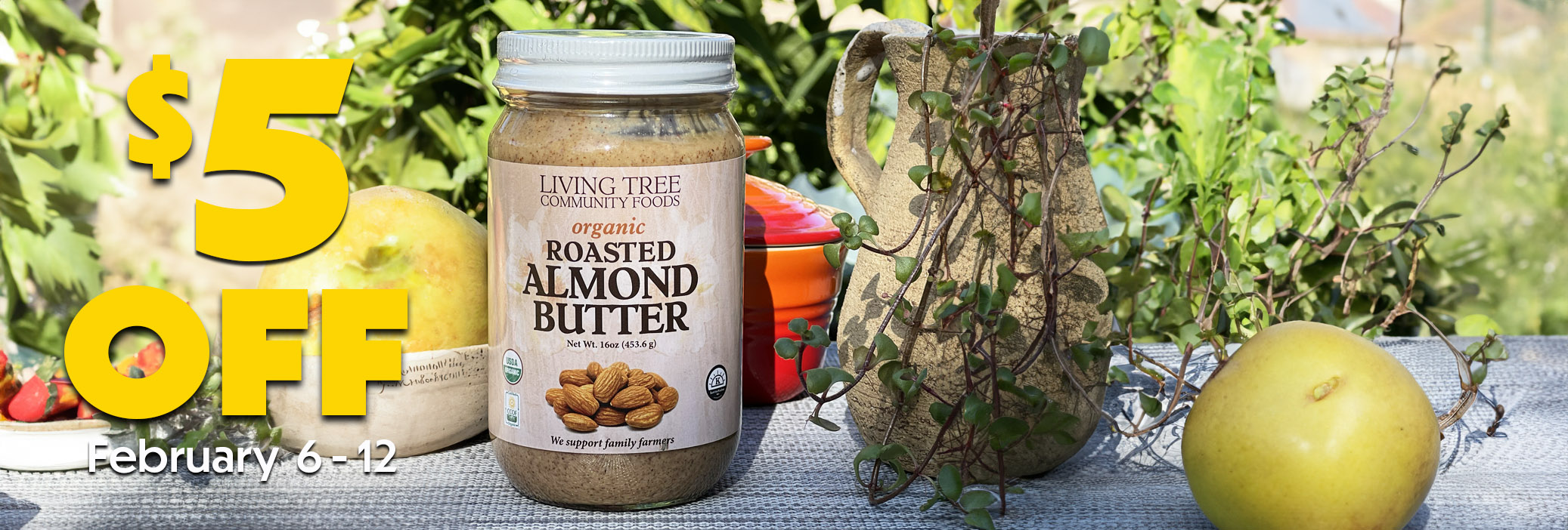 Roasted Almond Butter Weekly Sale Banner