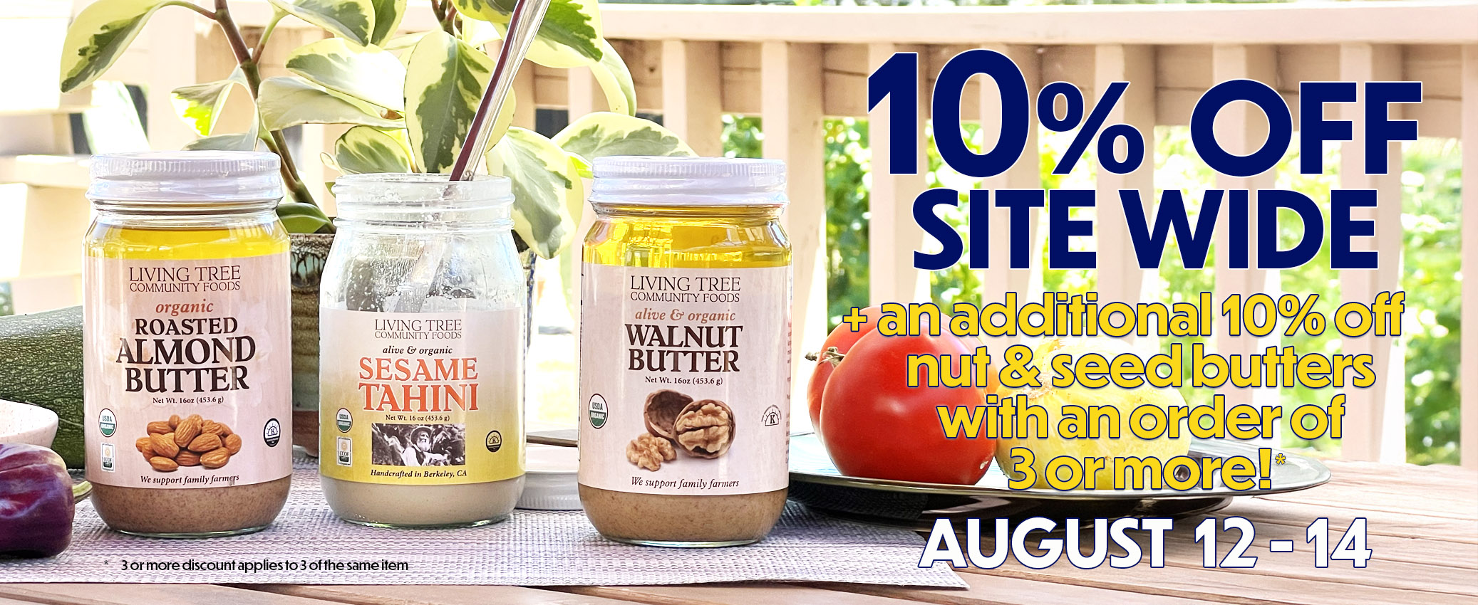 Summer 10% Off Sale August Homepage Banner