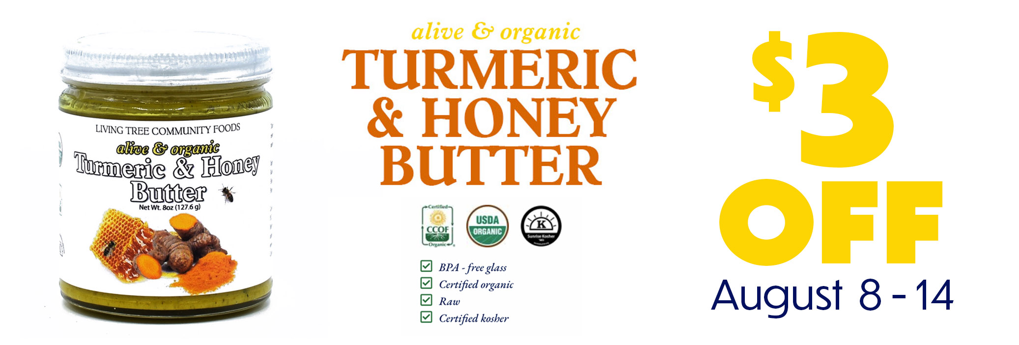 Turmeric & Honey Weekly Sale Banner