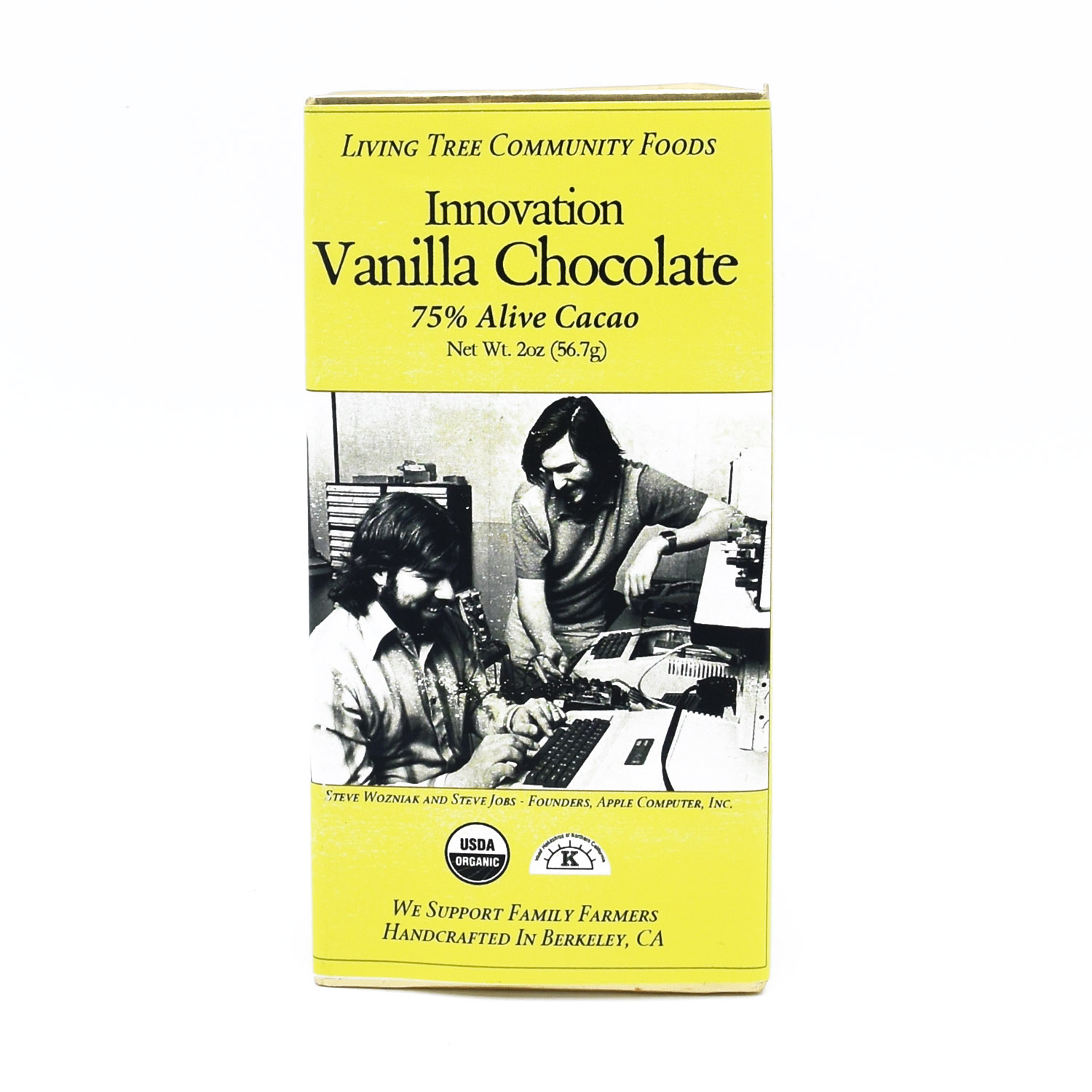 Vanilla innovation chocolate bar