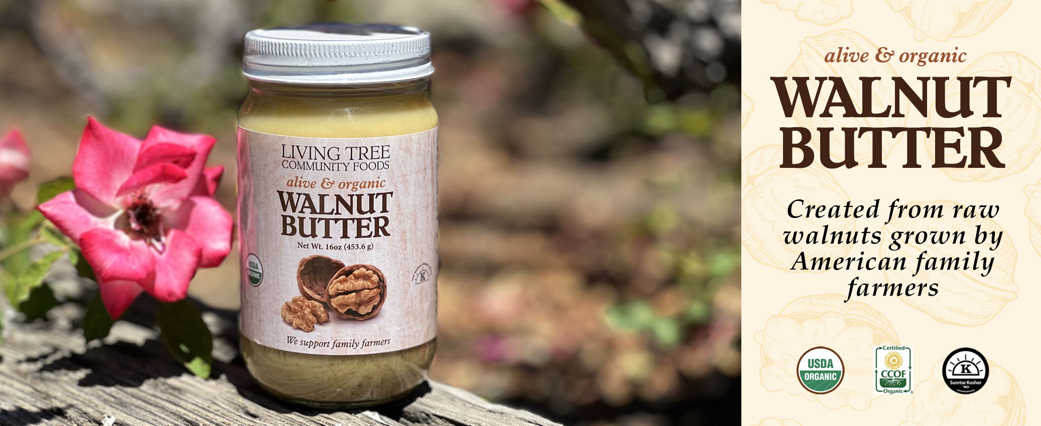 Walnut Butter Homepage Banner