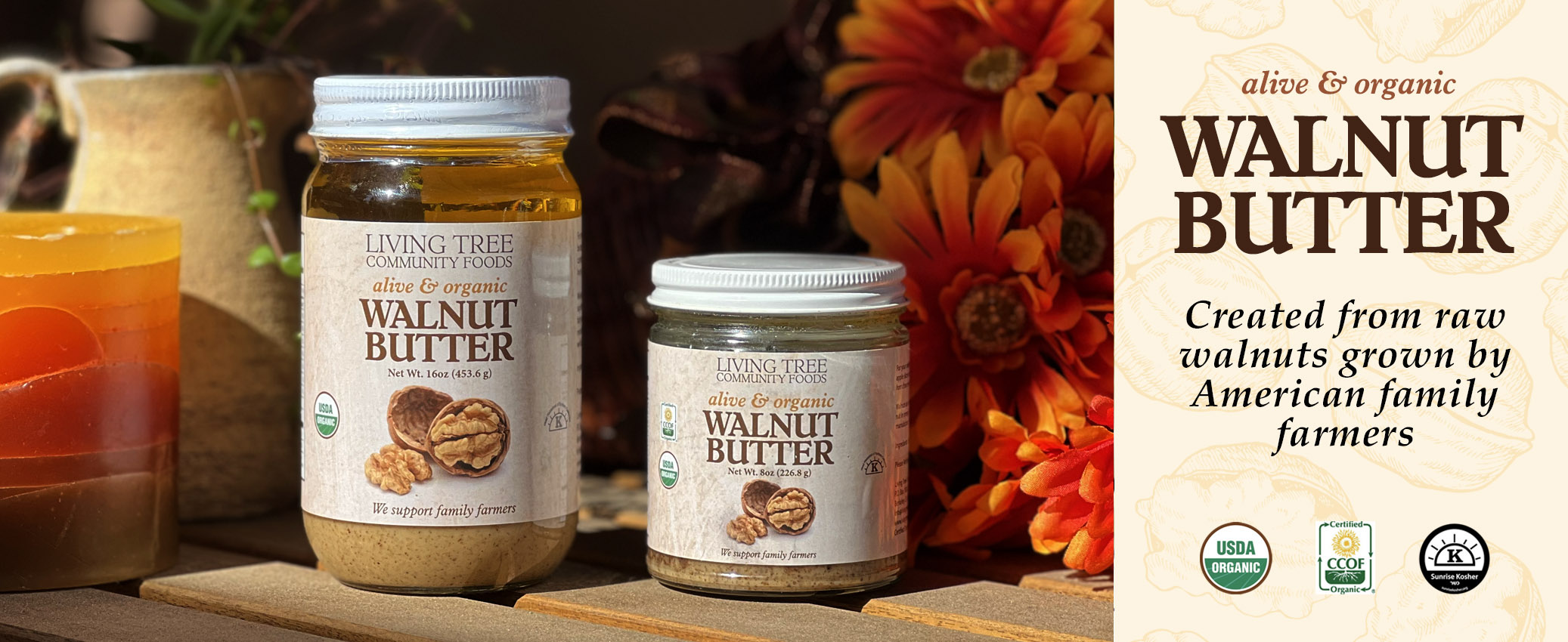 Walnut Butter Slideshow Homepage Banner