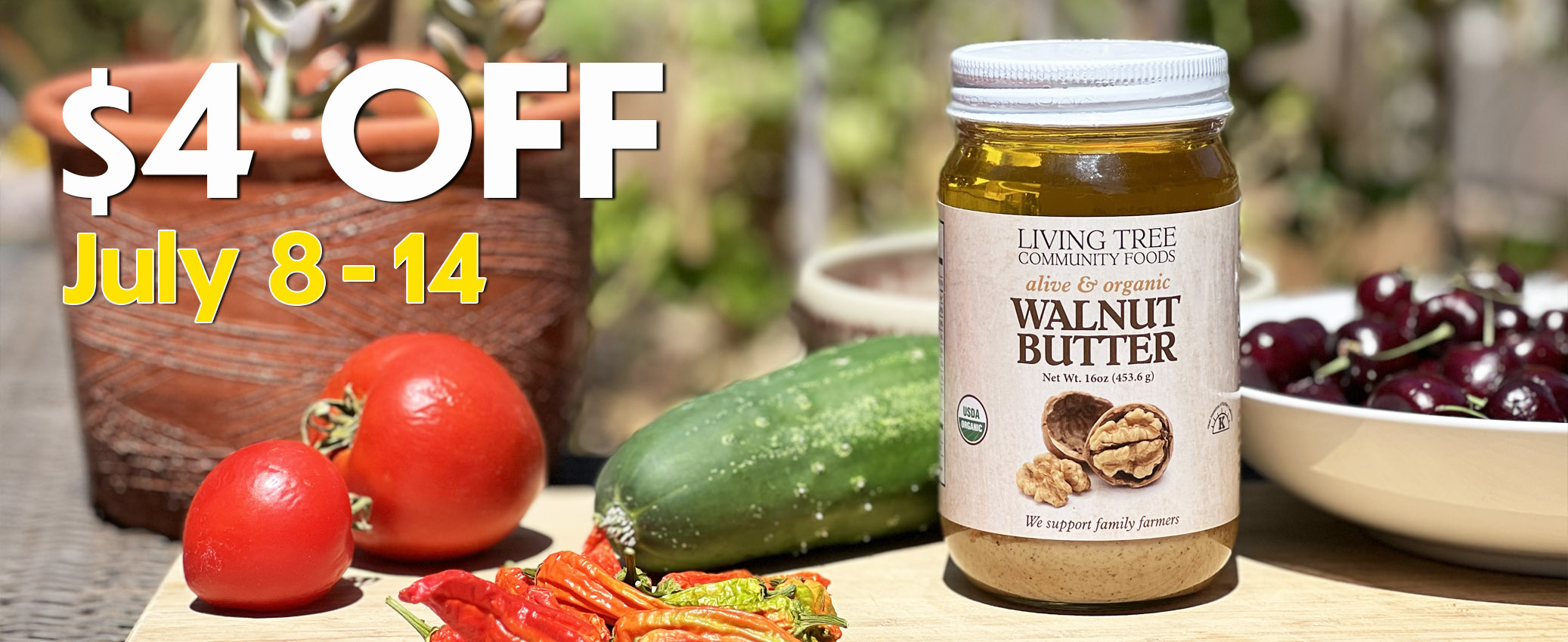 Walnut Butter Weekly Sale Banner