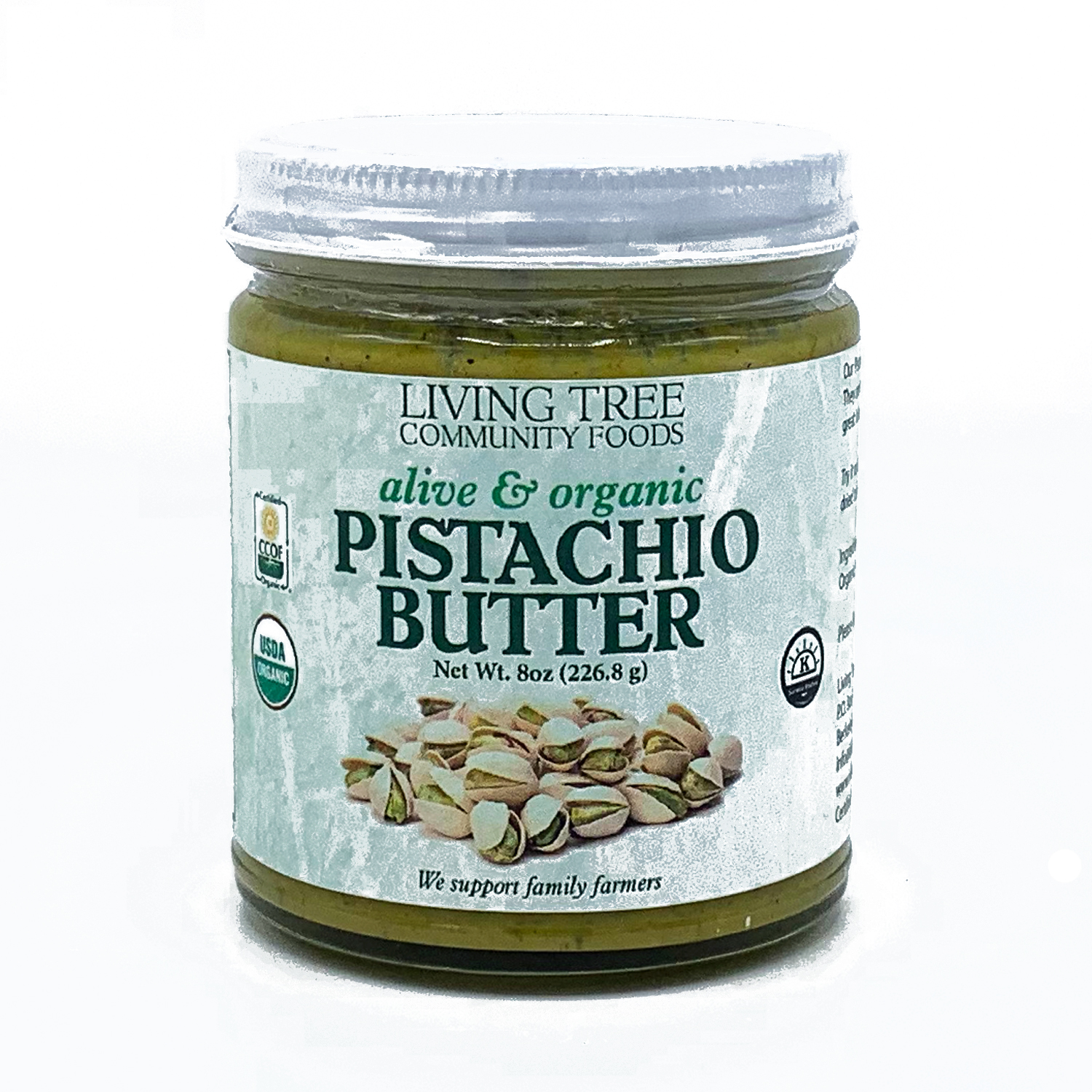 Pistachio Butter - Alive and Organic | Living Tree Community Foods