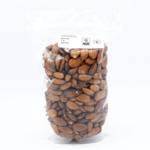 Organic alive almonds