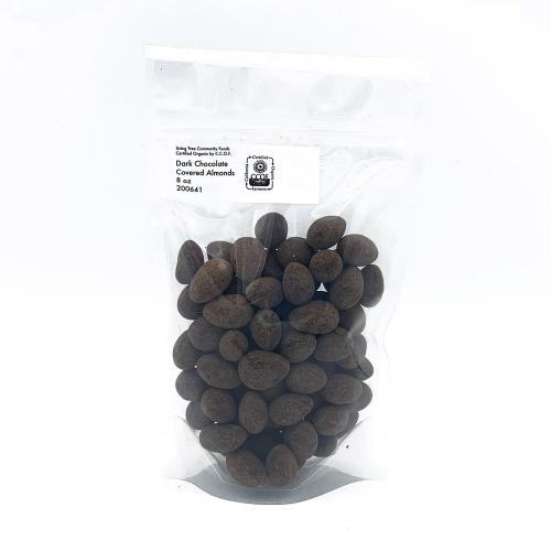 Dark chocolate covered almonds