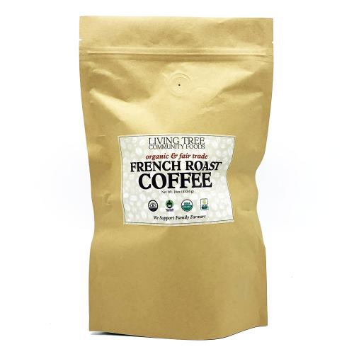 French Roast Coffee 1lb Bag Organic & Fairtrade
