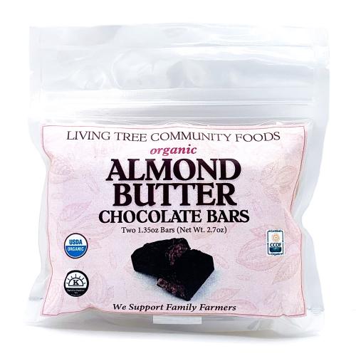 Almond Butter Filled Chocolate Bars Organic